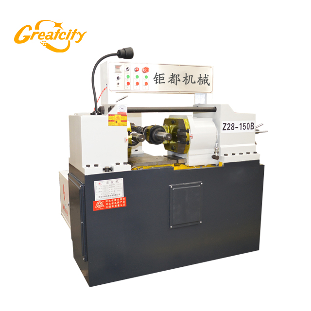 Automatic two-shaft hydraulic rebar thread rolling and spline machine In China