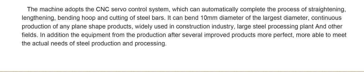 r6 stirrup bending machine 