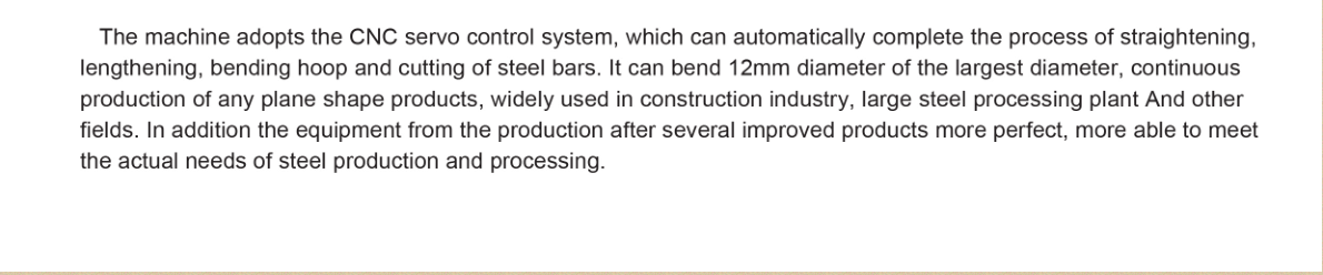 stirrup bending machine 