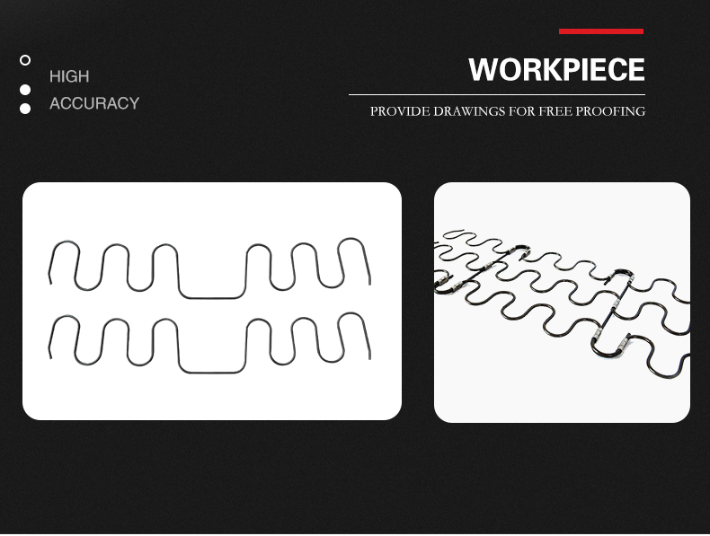 2d wire bending machine workpiece