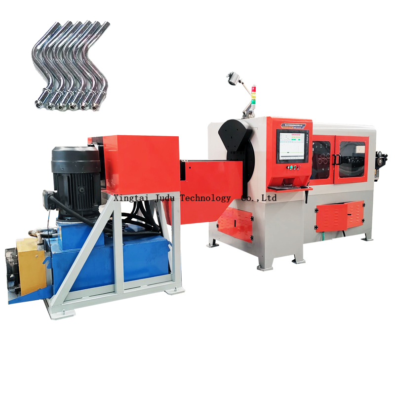 Customized combined equipment 3d wire bending machine and hydraulic machine for car muffler hanger hook