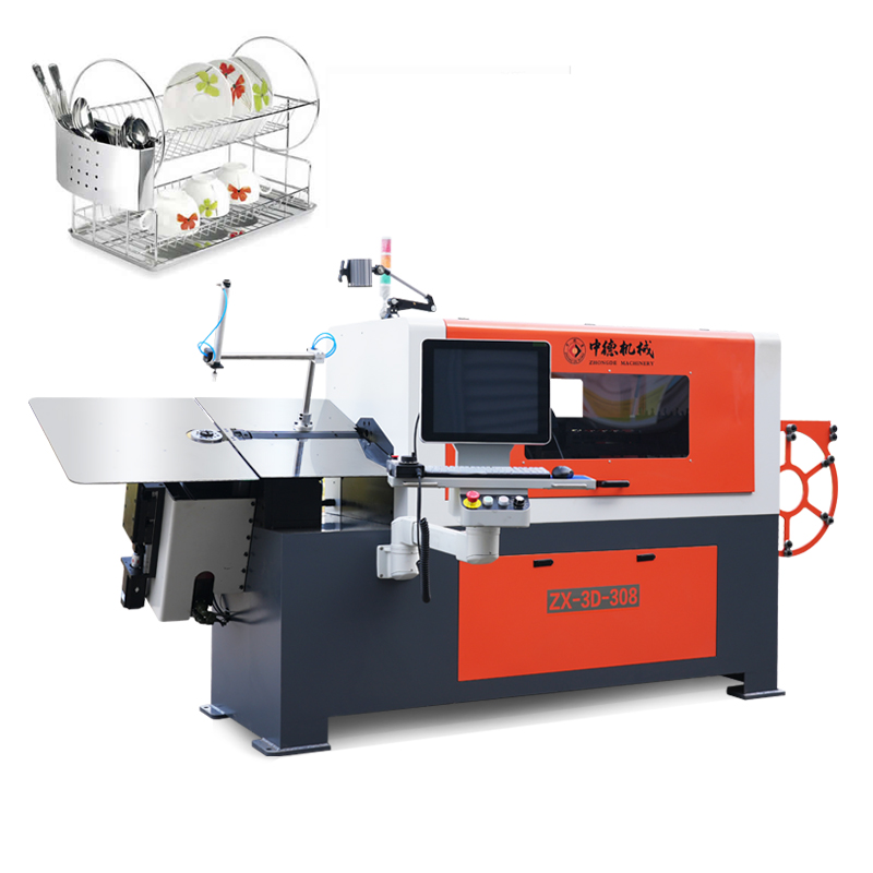 Economical practical 7 axis CNC ZX-3D-308 3d steel wire forming machine 