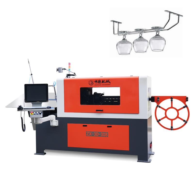 Economical practical 7 axis CNC ZX-3D-308 3d steel wire forming machine 
