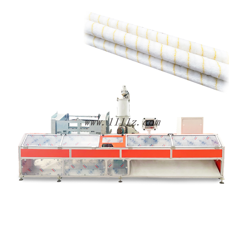 Auatomatic roller hot glue melt fabric winding machine paint roller handle machine 