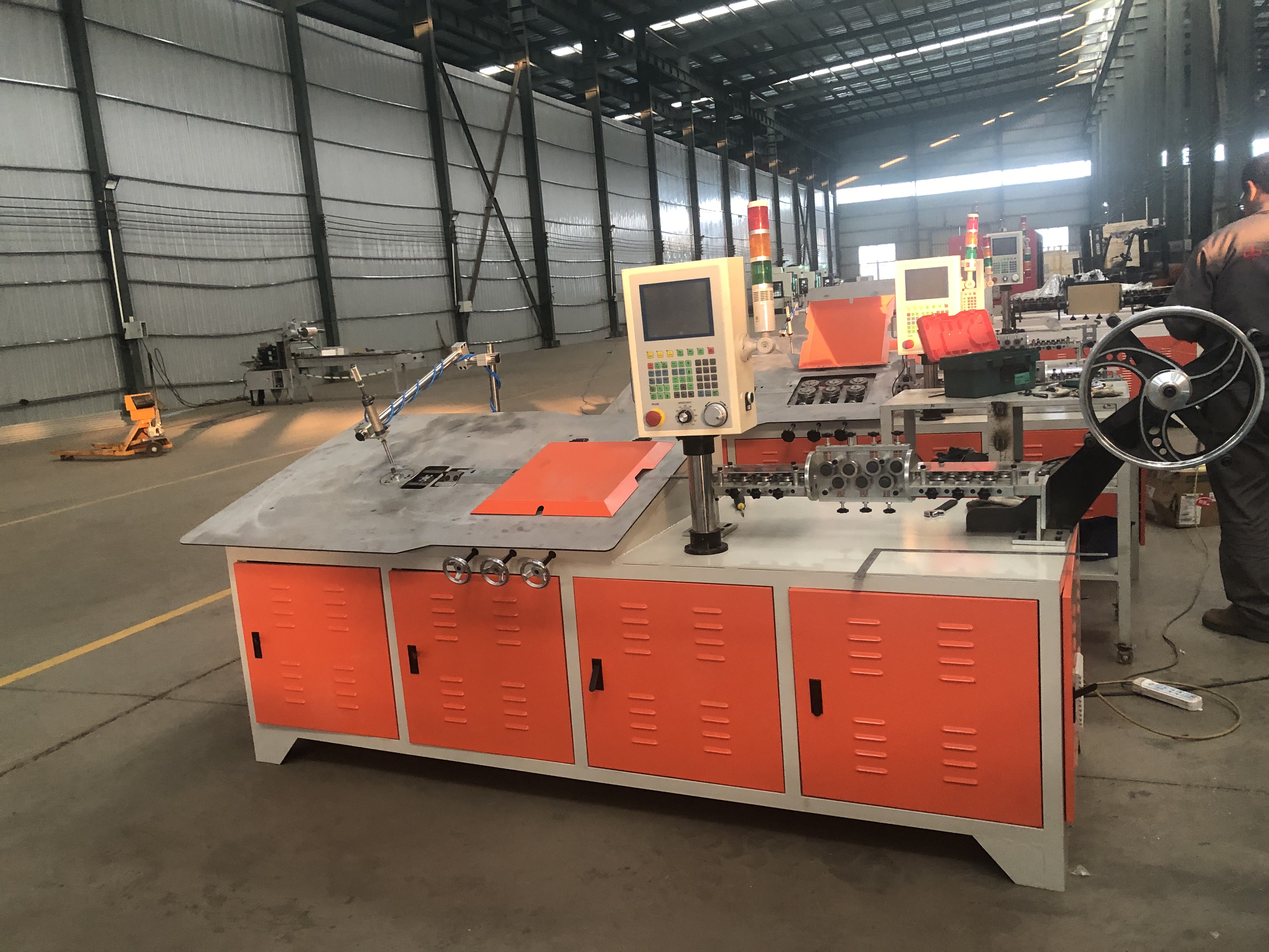 Uzbekistan customer ordered ZD-308 five aix wire bending machine 
