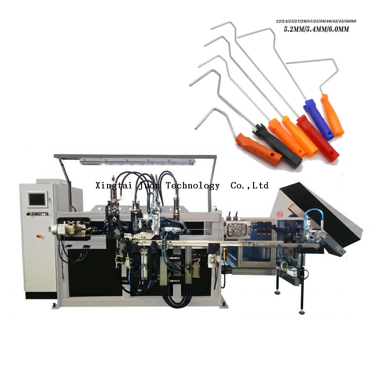High speed 4-8mm metal wire automatic paint roller handle making machine production line