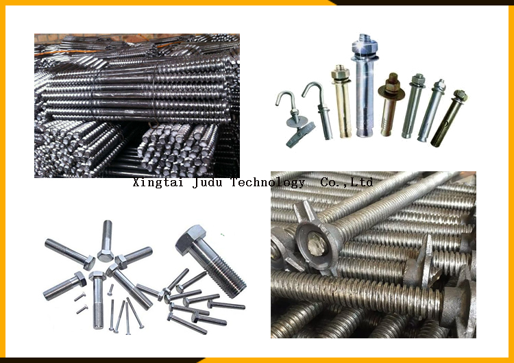Ribbed16-40mm steel rod automatic threading rolling screw making machine