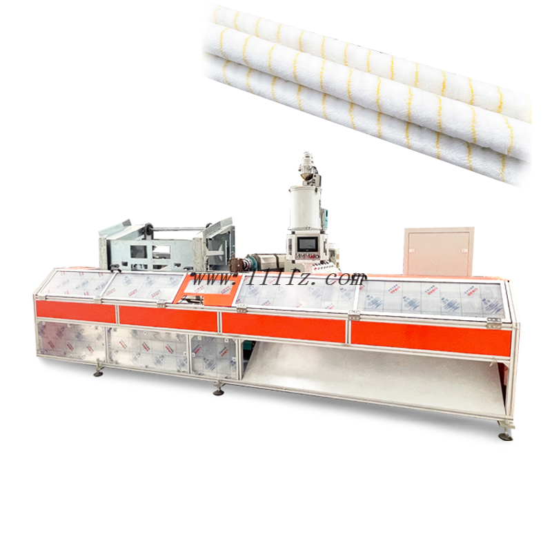 Auatomatic roller hot glue melt fabric winding machine paint roller handle machine 