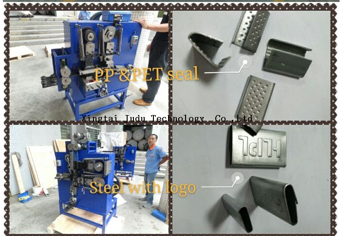 Automatic Hydraulic Square Cord Strapping Wire Buckle Making Machine from China