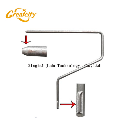 Paint roller handle bending machine with pin punching function factory price 
