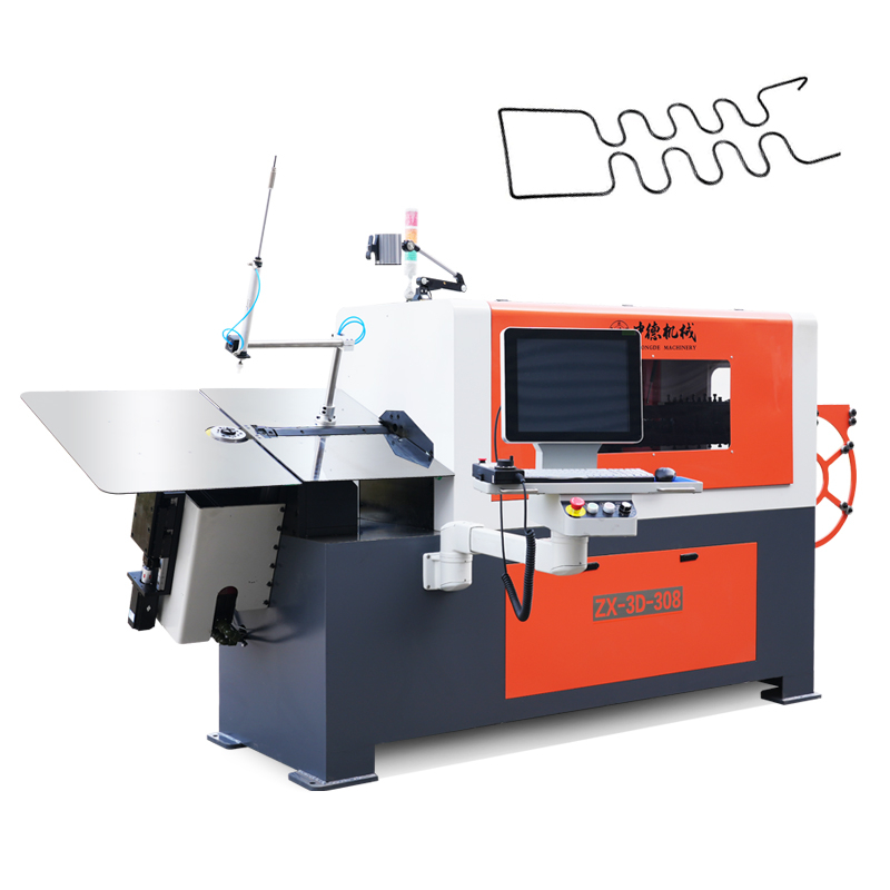 Economical practical 7 axis CNC ZX-3D-308 3d steel wire forming machine 