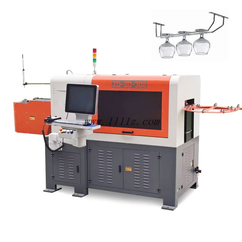 Automatic 3mm- 8mm steel Wire Bender 3D CNC metal Wire Bending Machine factory
