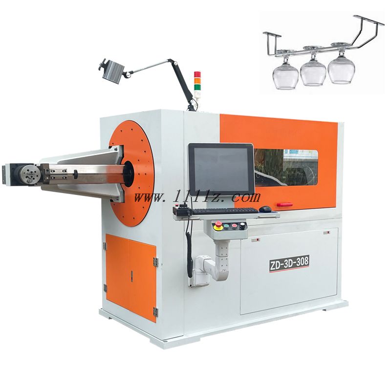 ZD 3D 308 5 axis CNC wire bending machine 8mm 3D Metal Steel Bar Solid Wire Forming Machine